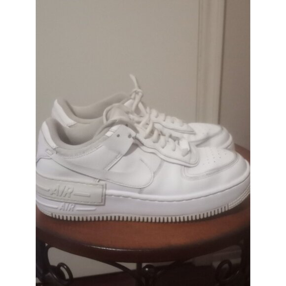 Nike Air Force 1 Shadow White Casual Shoes Sneakers CI0919-100 Womens Size 8.5 - Picture 1 of 15